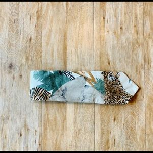 Vintage Designer Animal Print Tie